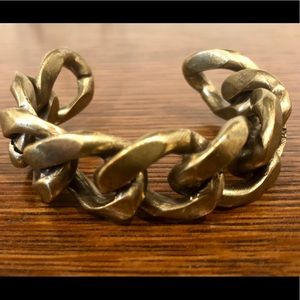 Heavy weight bronze cuff bracelet